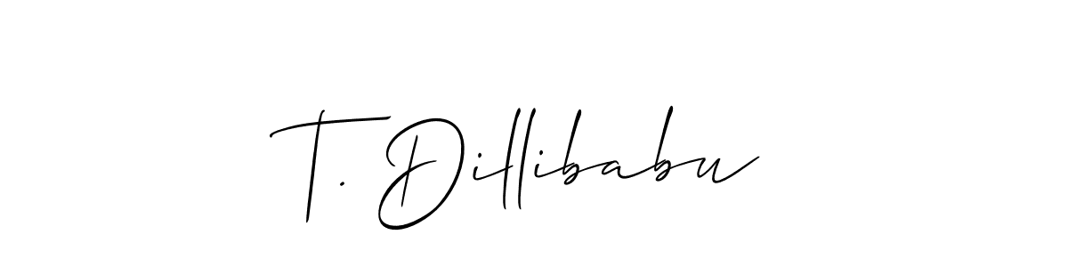 You can use this online signature creator to create a handwritten signature for the name T. Dillibabu. This is the best online autograph maker. T. Dillibabu signature style 2 images and pictures png