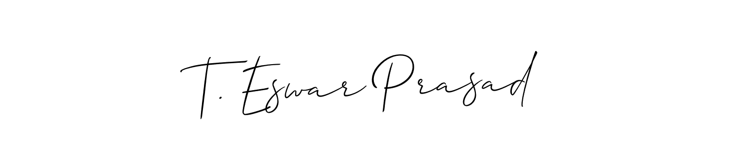 Make a beautiful signature design for name T. Eswar Prasad. Use this online signature maker to create a handwritten signature for free. T. Eswar Prasad signature style 2 images and pictures png