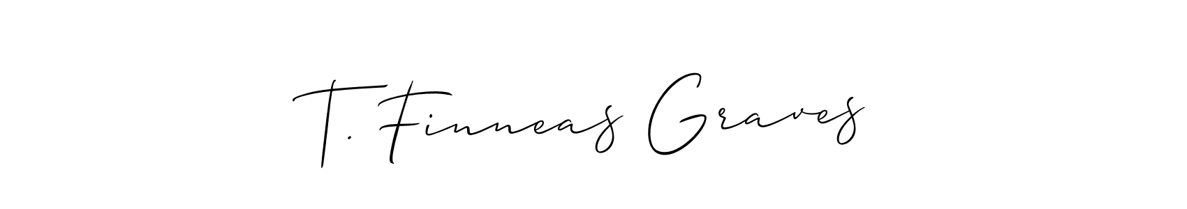 This is the best signature style for the T. Finneas Graves name. Also you like these signature font (Allison_Script). Mix name signature. T. Finneas Graves signature style 2 images and pictures png