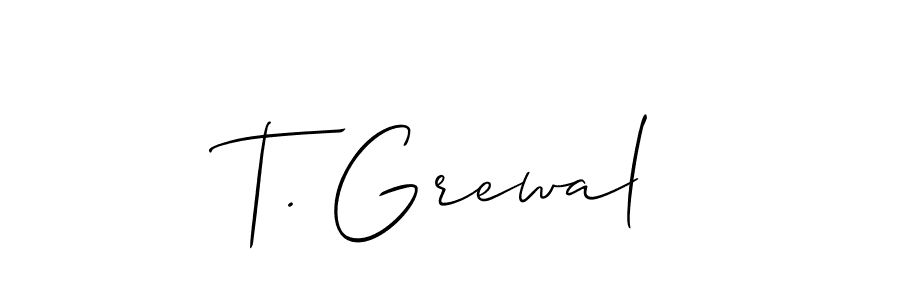 You can use this online signature creator to create a handwritten signature for the name T. Grewal. This is the best online autograph maker. T. Grewal signature style 2 images and pictures png