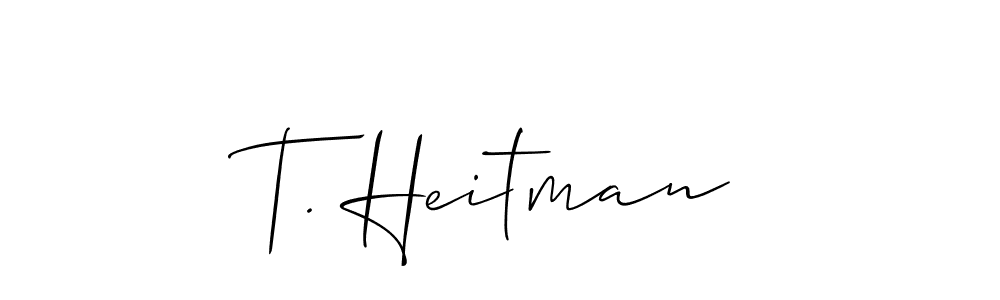 T. Heitman stylish signature style. Best Handwritten Sign (Allison_Script) for my name. Handwritten Signature Collection Ideas for my name T. Heitman. T. Heitman signature style 2 images and pictures png