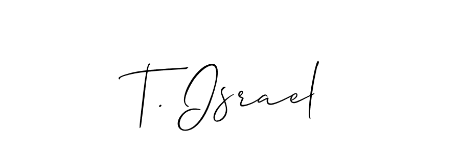 This is the best signature style for the T. Israel name. Also you like these signature font (Allison_Script). Mix name signature. T. Israel signature style 2 images and pictures png