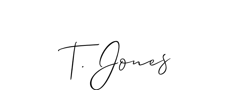 Once you've used our free online signature maker to create your best signature Allison_Script style, it's time to enjoy all of the benefits that T. Jones name signing documents. T. Jones signature style 2 images and pictures png