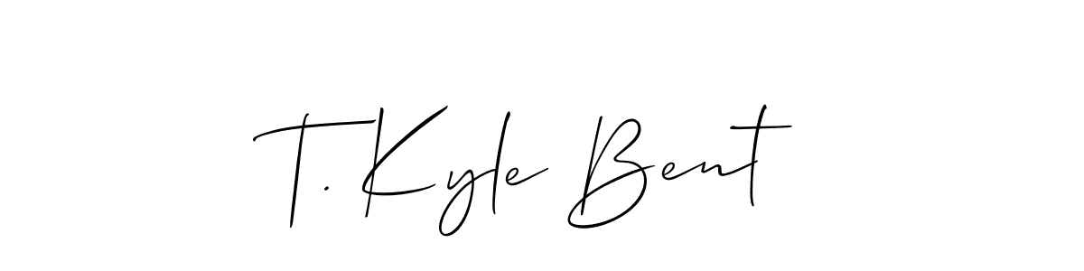 Here are the top 10 professional signature styles for the name T. Kyle Bent. These are the best autograph styles you can use for your name. T. Kyle Bent signature style 2 images and pictures png