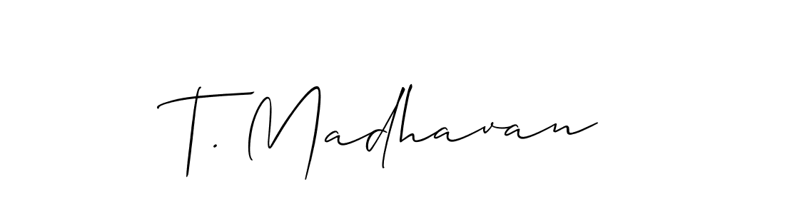 Make a beautiful signature design for name T. Madhavan. Use this online signature maker to create a handwritten signature for free. T. Madhavan signature style 2 images and pictures png