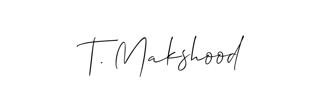 You can use this online signature creator to create a handwritten signature for the name T. Makshood. This is the best online autograph maker. T. Makshood signature style 2 images and pictures png