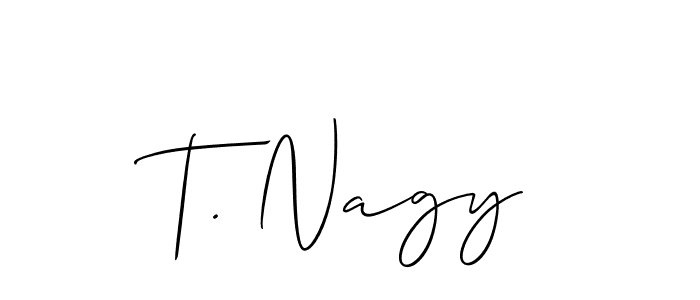 See photos of T. Nagy official signature by Spectra . Check more albums & portfolios. Read reviews & check more about Allison_Script font. T. Nagy signature style 2 images and pictures png