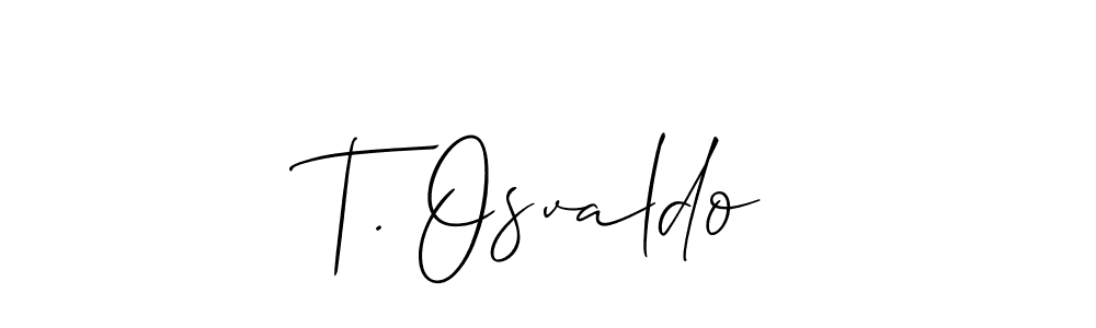 You can use this online signature creator to create a handwritten signature for the name T. Osvaldo. This is the best online autograph maker. T. Osvaldo signature style 2 images and pictures png