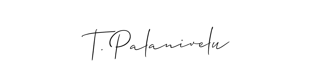 You can use this online signature creator to create a handwritten signature for the name T. Palanivelu. This is the best online autograph maker. T. Palanivelu signature style 2 images and pictures png