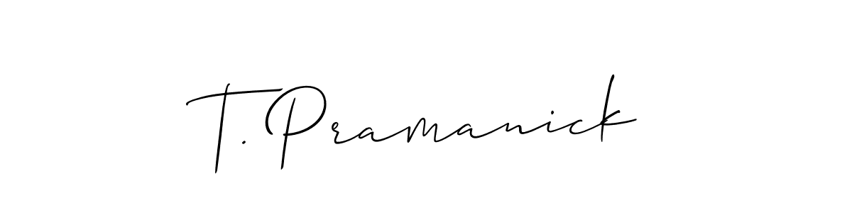 Once you've used our free online signature maker to create your best signature Allison_Script style, it's time to enjoy all of the benefits that T. Pramanick name signing documents. T. Pramanick signature style 2 images and pictures png