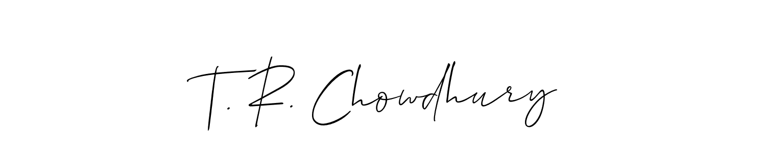 Also we have T. R. Chowdhury name is the best signature style. Create professional handwritten signature collection using Allison_Script autograph style. T. R. Chowdhury signature style 2 images and pictures png