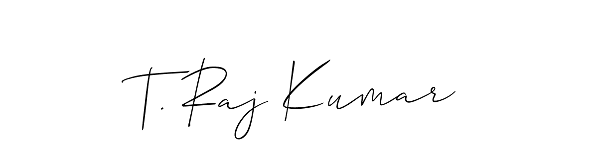 Make a short T. Raj Kumar signature style. Manage your documents anywhere anytime using Allison_Script. Create and add eSignatures, submit forms, share and send files easily. T. Raj Kumar signature style 2 images and pictures png