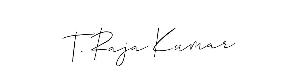 Best and Professional Signature Style for T. Raja Kumar. Allison_Script Best Signature Style Collection. T. Raja Kumar signature style 2 images and pictures png