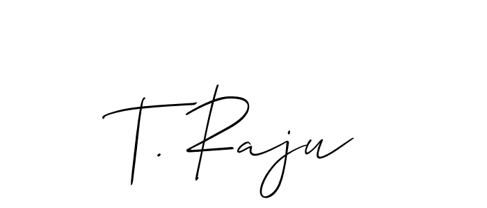 Make a beautiful signature design for name T. Raju. Use this online signature maker to create a handwritten signature for free. T. Raju signature style 2 images and pictures png