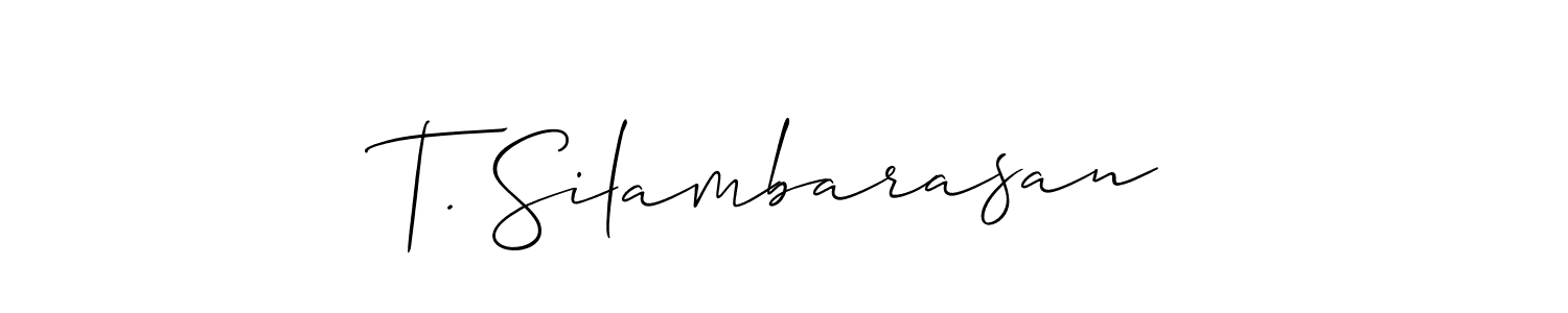 Make a beautiful signature design for name T. Silambarasan. Use this online signature maker to create a handwritten signature for free. T. Silambarasan signature style 2 images and pictures png