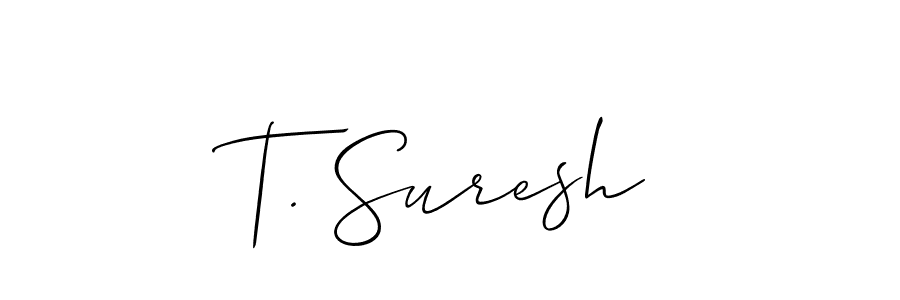 Make a beautiful signature design for name T. Suresh. Use this online signature maker to create a handwritten signature for free. T. Suresh signature style 2 images and pictures png