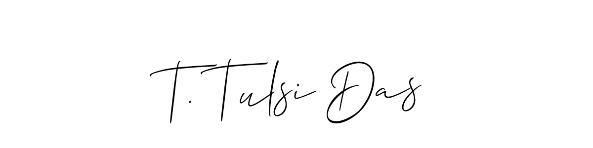 T. Tulsi Das stylish signature style. Best Handwritten Sign (Allison_Script) for my name. Handwritten Signature Collection Ideas for my name T. Tulsi Das. T. Tulsi Das signature style 2 images and pictures png