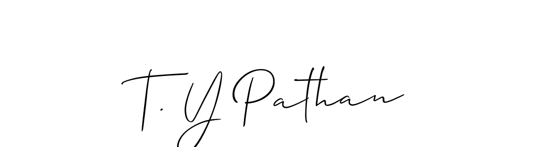 Similarly Allison_Script is the best handwritten signature design. Signature creator online .You can use it as an online autograph creator for name T. Y Pathan. T. Y Pathan signature style 2 images and pictures png