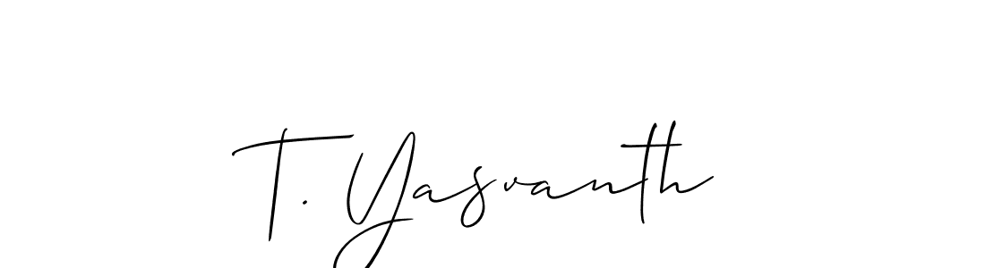 Check out images of Autograph of T. Yasvanth name. Actor T. Yasvanth Signature Style. Allison_Script is a professional sign style online. T. Yasvanth signature style 2 images and pictures png