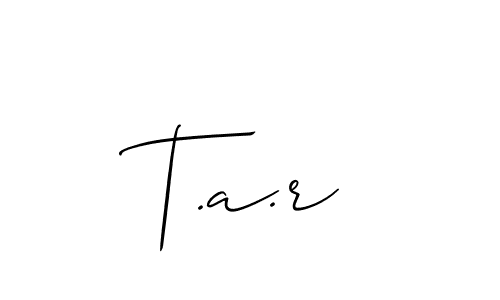 Check out images of Autograph of T.a.r name. Actor T.a.r Signature Style. Allison_Script is a professional sign style online. T.a.r signature style 2 images and pictures png