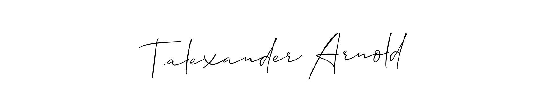 Similarly Allison_Script is the best handwritten signature design. Signature creator online .You can use it as an online autograph creator for name T.alexander Arnold. T.alexander Arnold signature style 2 images and pictures png
