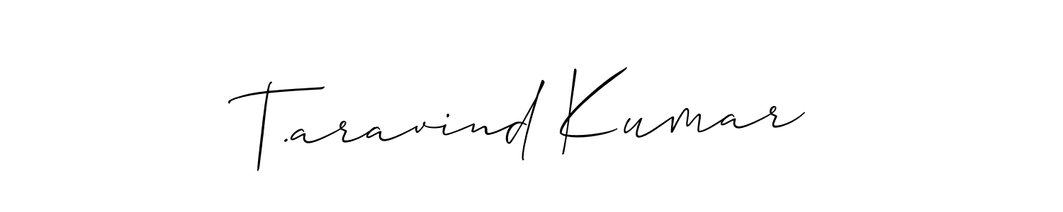 Check out images of Autograph of T.aravind Kumar name. Actor T.aravind Kumar Signature Style. Allison_Script is a professional sign style online. T.aravind Kumar signature style 2 images and pictures png