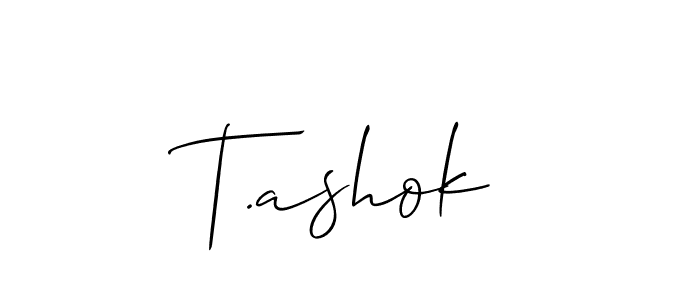 T.ashok stylish signature style. Best Handwritten Sign (Allison_Script) for my name. Handwritten Signature Collection Ideas for my name T.ashok. T.ashok signature style 2 images and pictures png