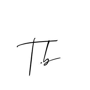 How to Draw T.b signature style? Allison_Script is a latest design signature styles for name T.b. T.b signature style 2 images and pictures png