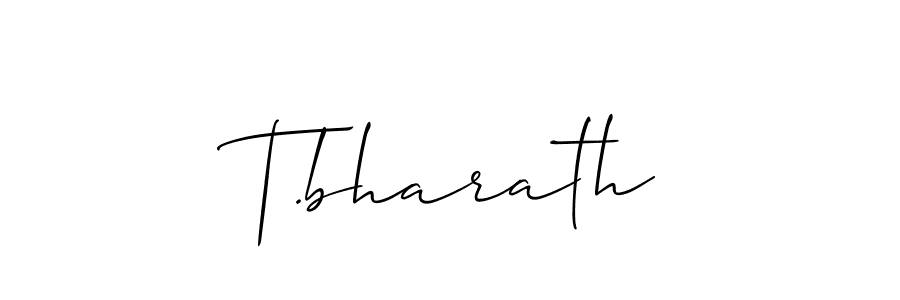 Make a short T.bharath signature style. Manage your documents anywhere anytime using Allison_Script. Create and add eSignatures, submit forms, share and send files easily. T.bharath signature style 2 images and pictures png