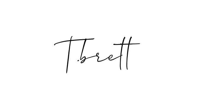 See photos of T.brett official signature by Spectra . Check more albums & portfolios. Read reviews & check more about Allison_Script font. T.brett signature style 2 images and pictures png