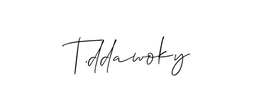 Once you've used our free online signature maker to create your best signature Allison_Script style, it's time to enjoy all of the benefits that T.ddawoky name signing documents. T.ddawoky signature style 2 images and pictures png