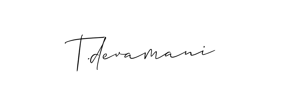 This is the best signature style for the T.devamani name. Also you like these signature font (Allison_Script). Mix name signature. T.devamani signature style 2 images and pictures png
