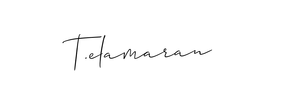 This is the best signature style for the T.elamaran name. Also you like these signature font (Allison_Script). Mix name signature. T.elamaran signature style 2 images and pictures png