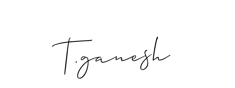 T.ganesh stylish signature style. Best Handwritten Sign (Allison_Script) for my name. Handwritten Signature Collection Ideas for my name T.ganesh. T.ganesh signature style 2 images and pictures png