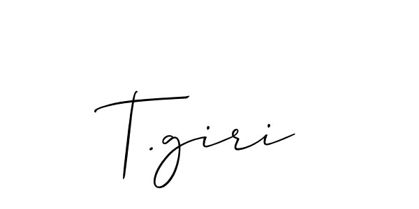 Make a beautiful signature design for name T.giri. Use this online signature maker to create a handwritten signature for free. T.giri signature style 2 images and pictures png