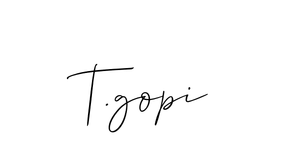 You can use this online signature creator to create a handwritten signature for the name T.gopi. This is the best online autograph maker. T.gopi signature style 2 images and pictures png