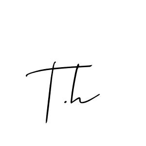 Make a beautiful signature design for name T.h. Use this online signature maker to create a handwritten signature for free. T.h signature style 2 images and pictures png