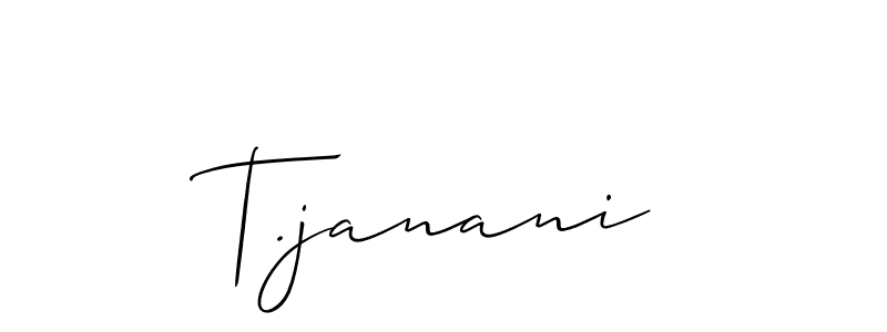 This is the best signature style for the T.janani name. Also you like these signature font (Allison_Script). Mix name signature. T.janani signature style 2 images and pictures png