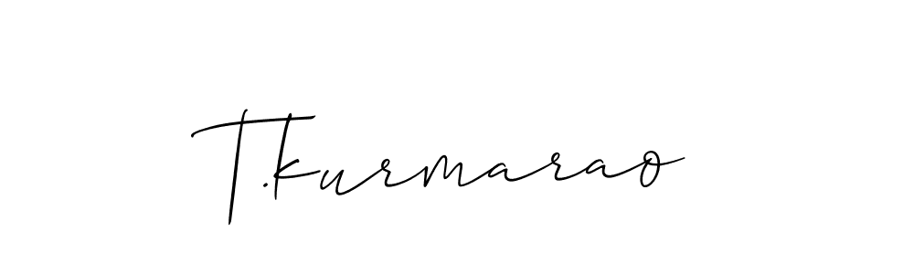 Make a beautiful signature design for name T.kurmarao. Use this online signature maker to create a handwritten signature for free. T.kurmarao signature style 2 images and pictures png