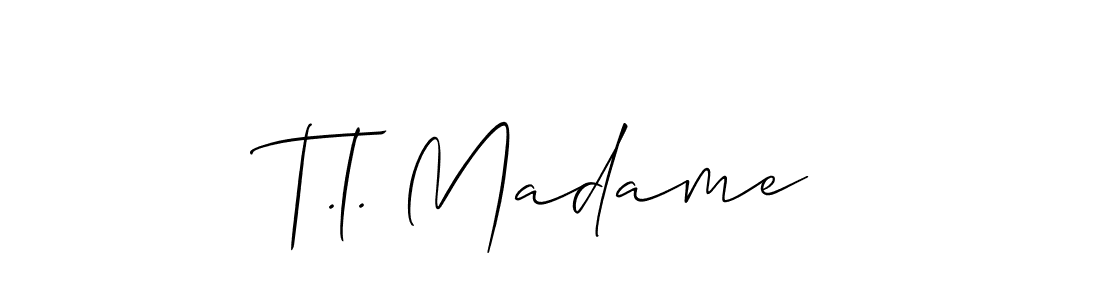 Make a beautiful signature design for name T.l. Madame. Use this online signature maker to create a handwritten signature for free. T.l. Madame signature style 2 images and pictures png