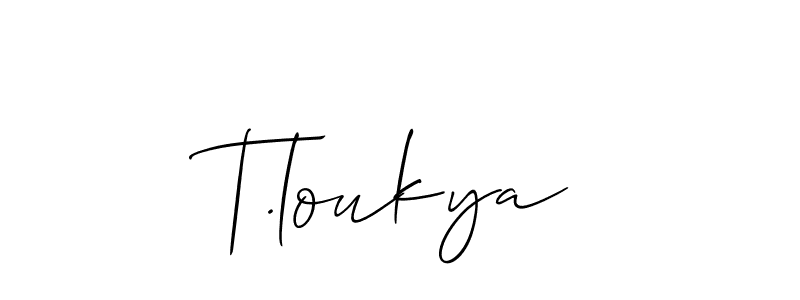 Once you've used our free online signature maker to create your best signature Allison_Script style, it's time to enjoy all of the benefits that T.loukya name signing documents. T.loukya signature style 2 images and pictures png