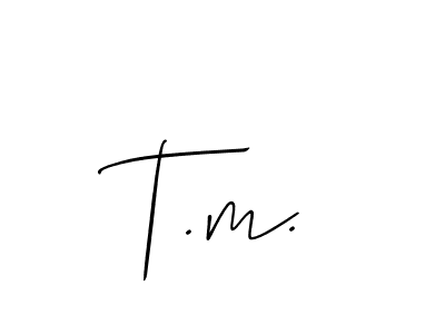 Use a signature maker to create a handwritten signature online. With this signature software, you can design (Allison_Script) your own signature for name T.m.. T.m. signature style 2 images and pictures png