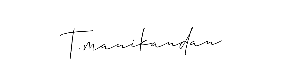 Best and Professional Signature Style for T.manikandan. Allison_Script Best Signature Style Collection. T.manikandan signature style 2 images and pictures png