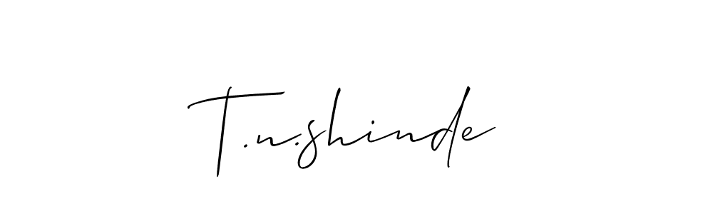 Use a signature maker to create a handwritten signature online. With this signature software, you can design (Allison_Script) your own signature for name T.n.shinde. T.n.shinde signature style 2 images and pictures png