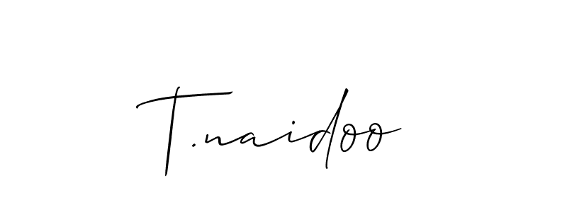 You can use this online signature creator to create a handwritten signature for the name T.naidoo. This is the best online autograph maker. T.naidoo signature style 2 images and pictures png