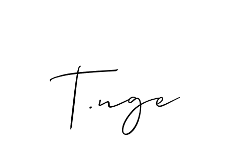 You can use this online signature creator to create a handwritten signature for the name T.nge. This is the best online autograph maker. T.nge signature style 2 images and pictures png