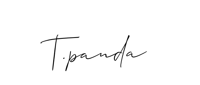 Make a beautiful signature design for name T.panda. Use this online signature maker to create a handwritten signature for free. T.panda signature style 2 images and pictures png