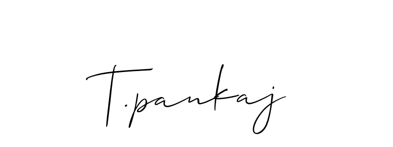 Make a short T.pankaj signature style. Manage your documents anywhere anytime using Allison_Script. Create and add eSignatures, submit forms, share and send files easily. T.pankaj signature style 2 images and pictures png