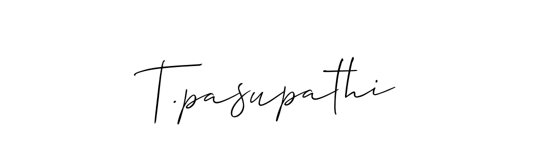 Also we have T.pasupathi name is the best signature style. Create professional handwritten signature collection using Allison_Script autograph style. T.pasupathi signature style 2 images and pictures png