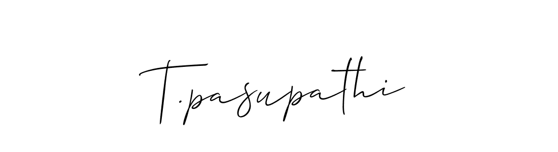 Also we have T.pasupathi name is the best signature style. Create professional handwritten signature collection using Allison_Script autograph style. T.pasupathi signature style 2 images and pictures png